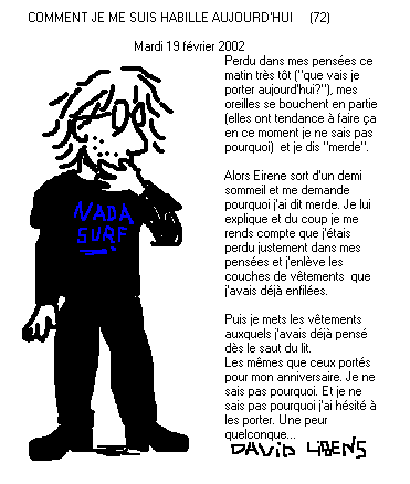 - Comment je me suis habillé aujourd'hui- page 73