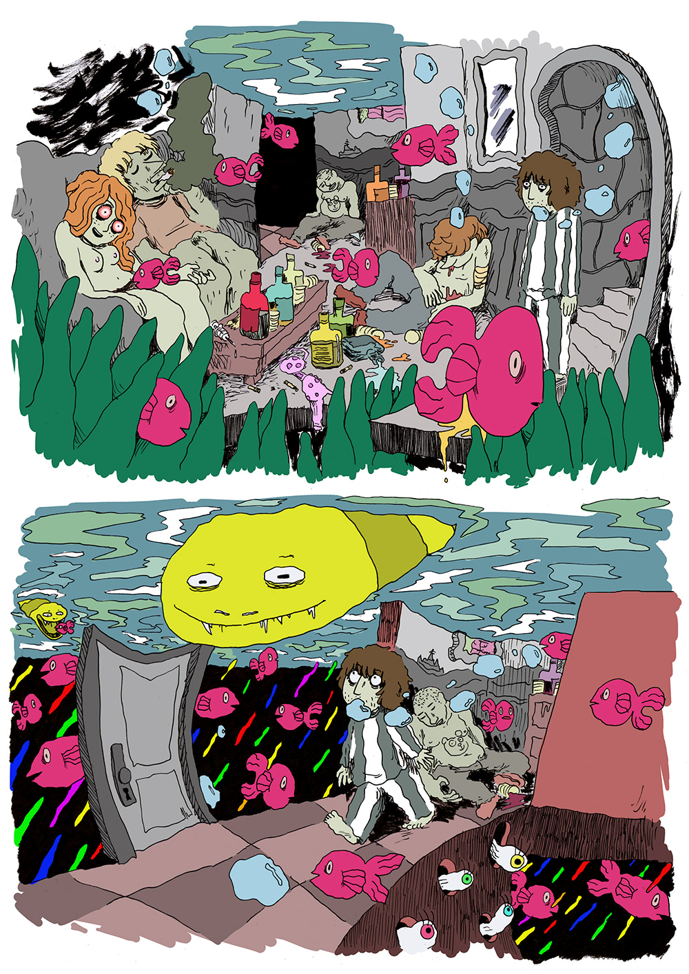 - Le fond de la piscine- page 9