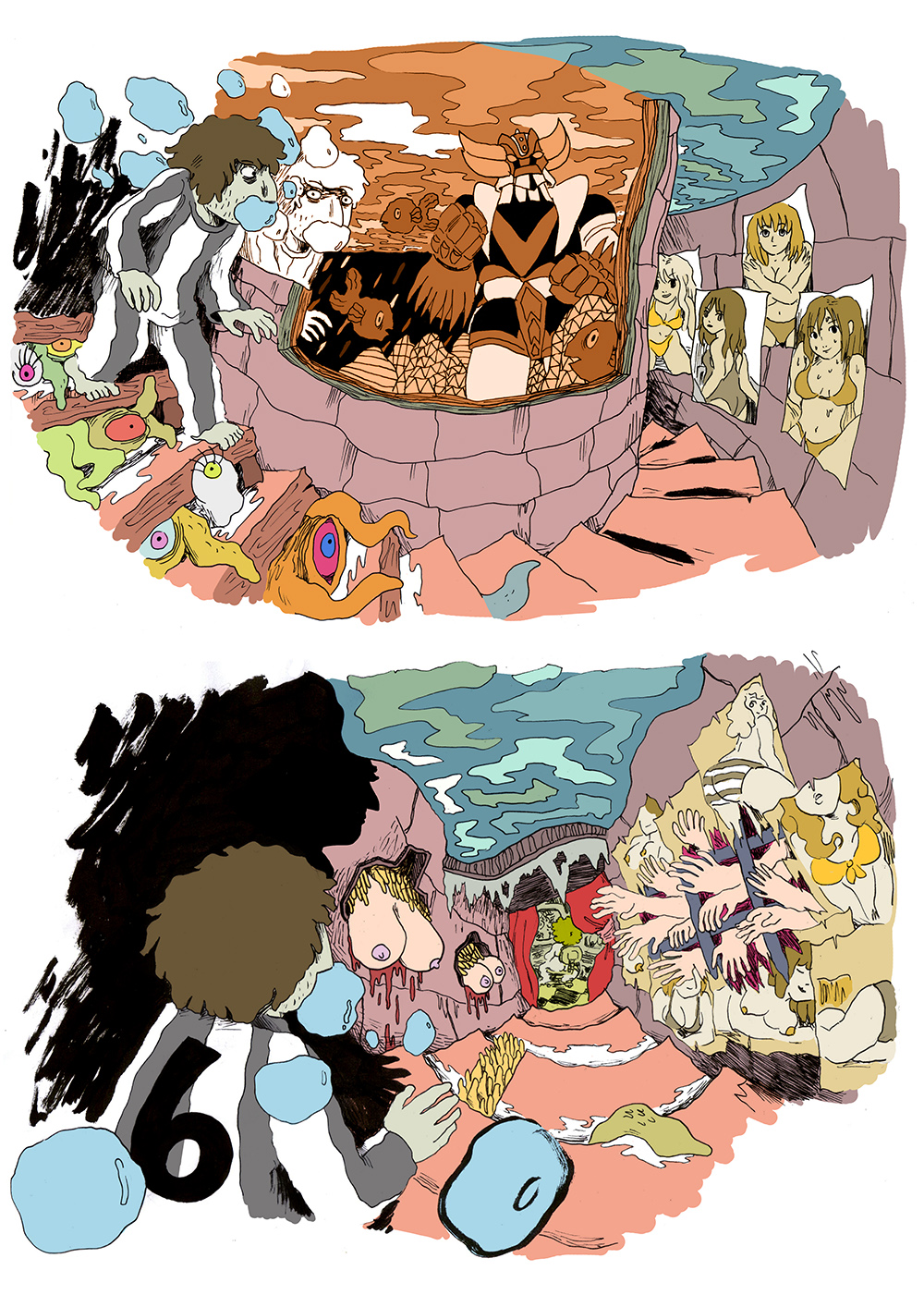 - Le fond de la piscine- page 12