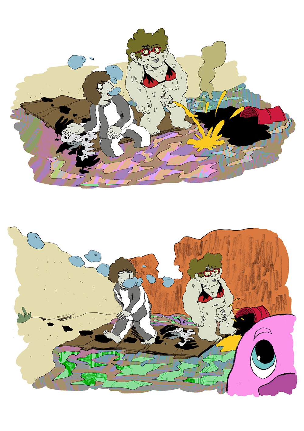 - Le fond de la piscine- page 36