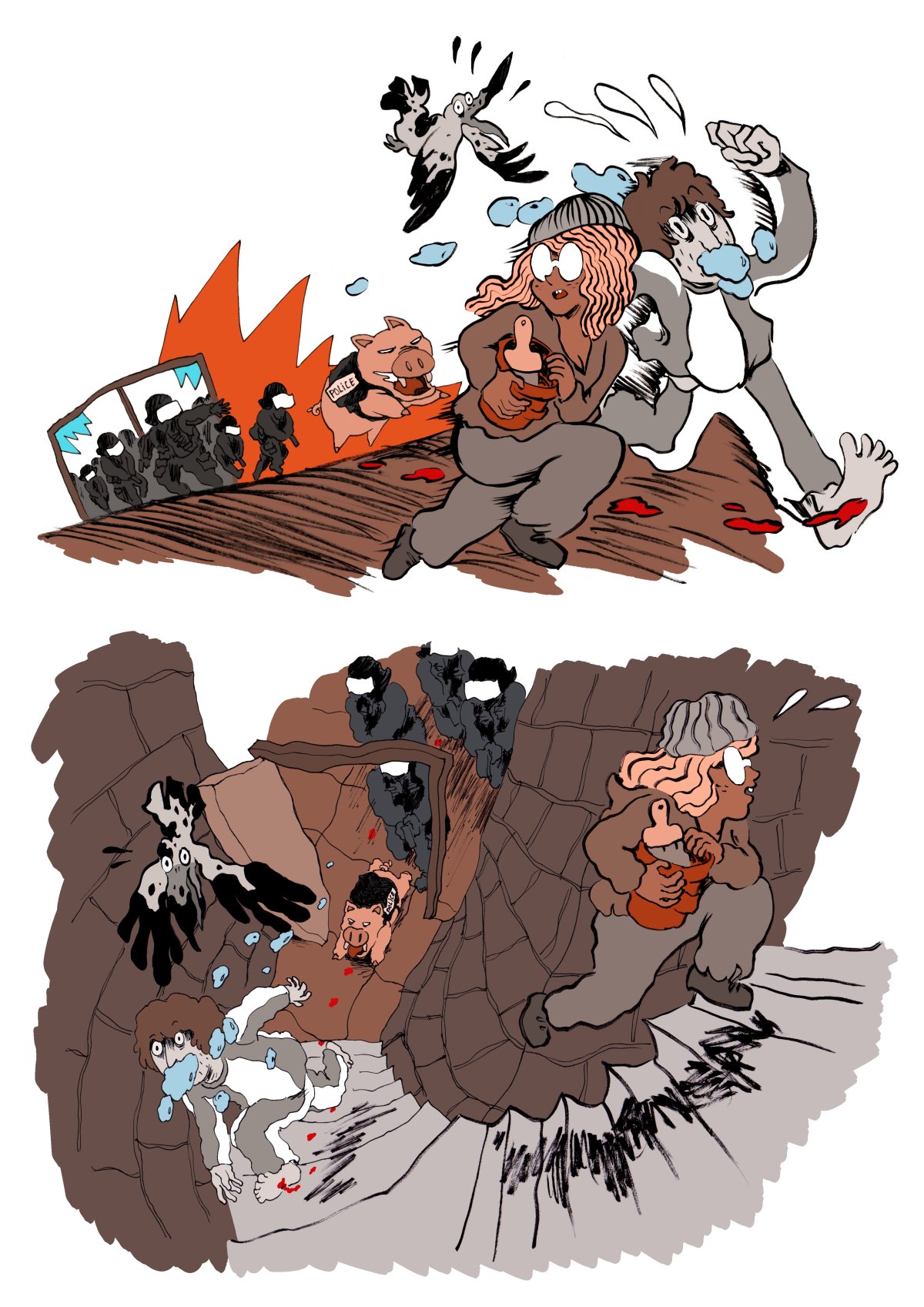 - Le fond de la piscine- page 57