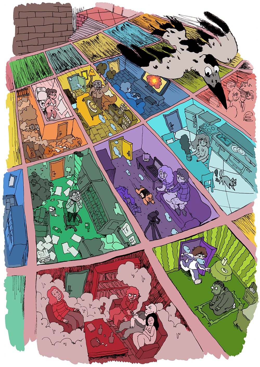 - Le fond de la piscine- page 65