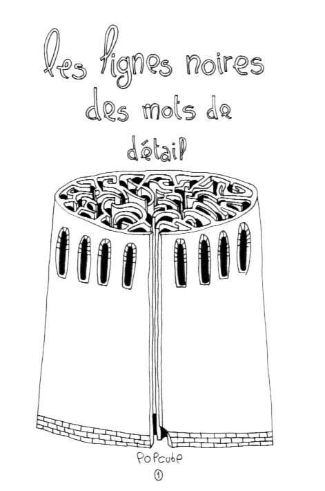 - Les lignes noires des mots de détail- page 1