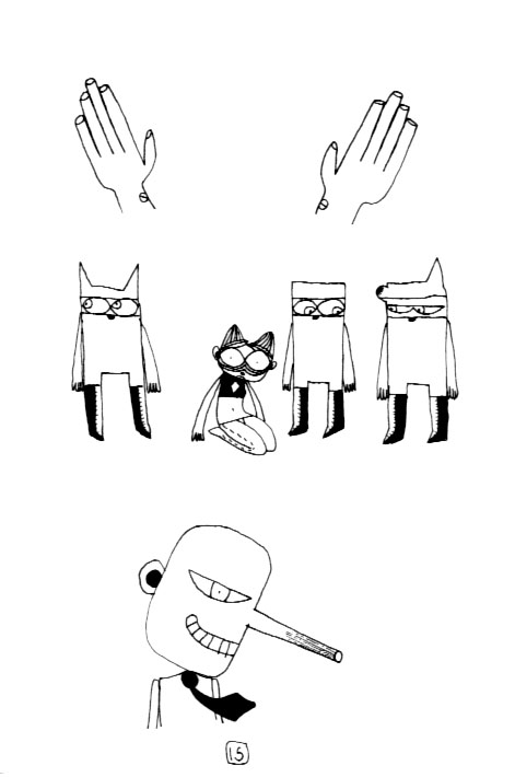 - Les lignes noires des mots de détail- page 15