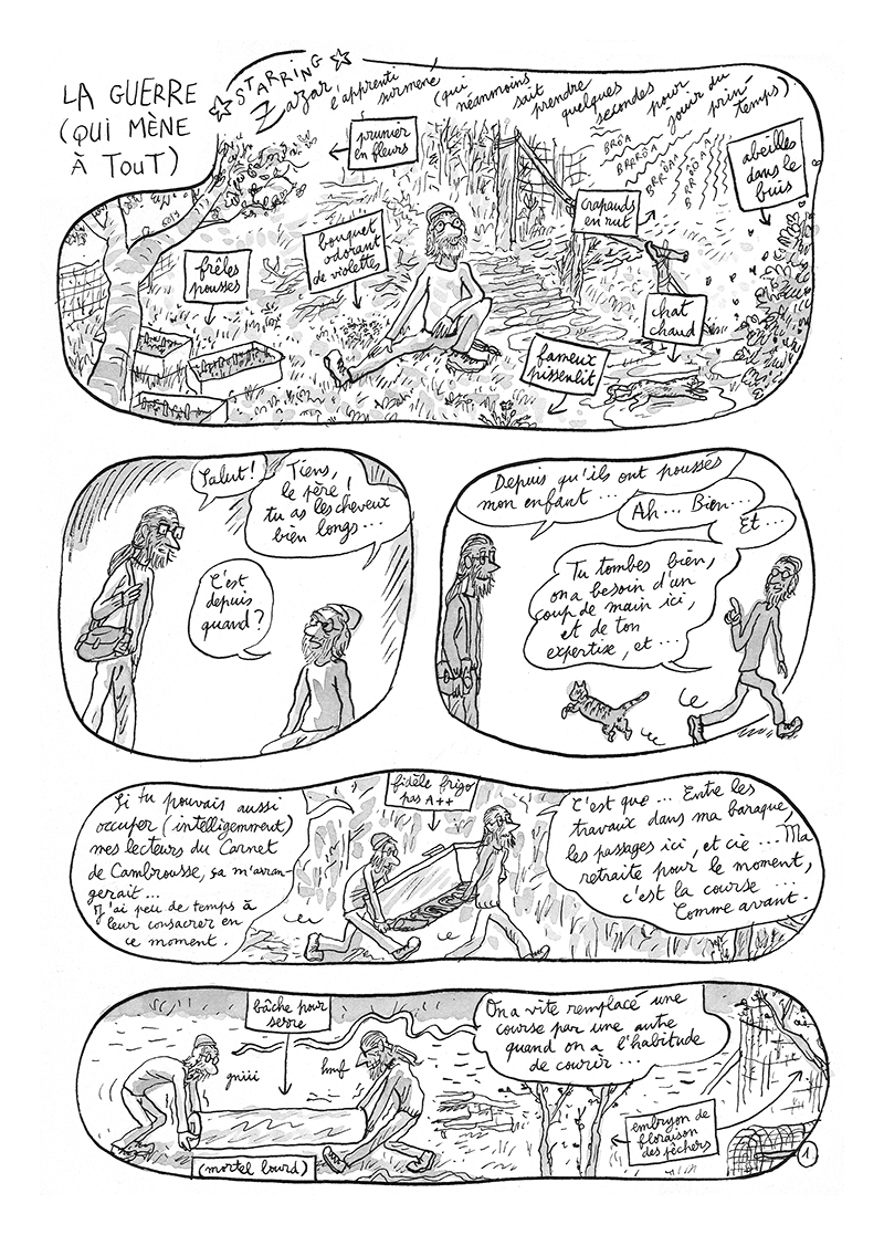 - LA GUERRE (QUI MÈNE À TOUT) - Carnet de cambrousse- page 1