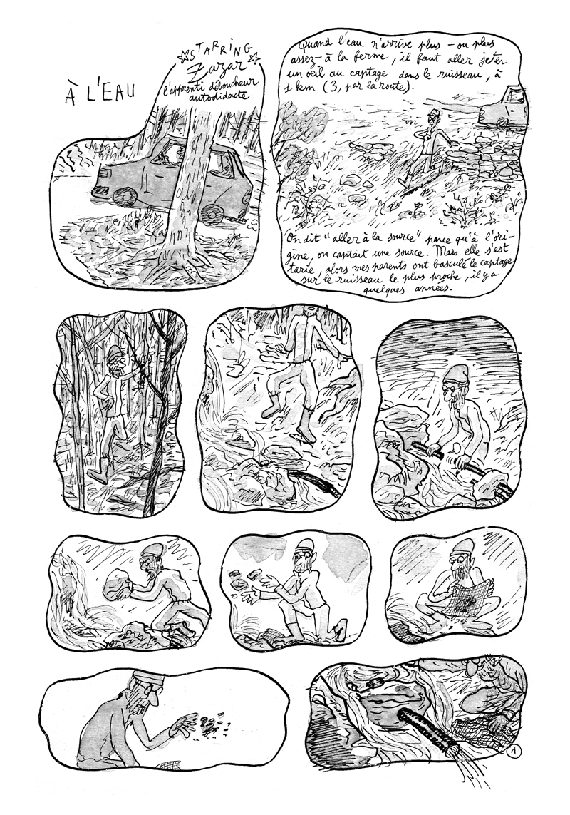 - À L'EAU - Carnet de cambrousse- page 1