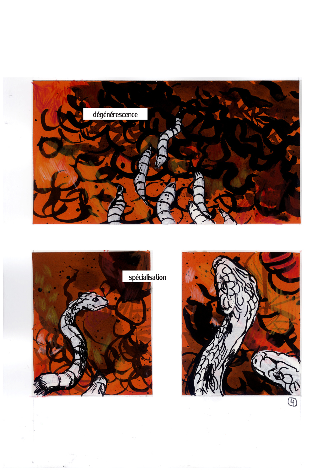 - Un lézard sous la terre- page 5