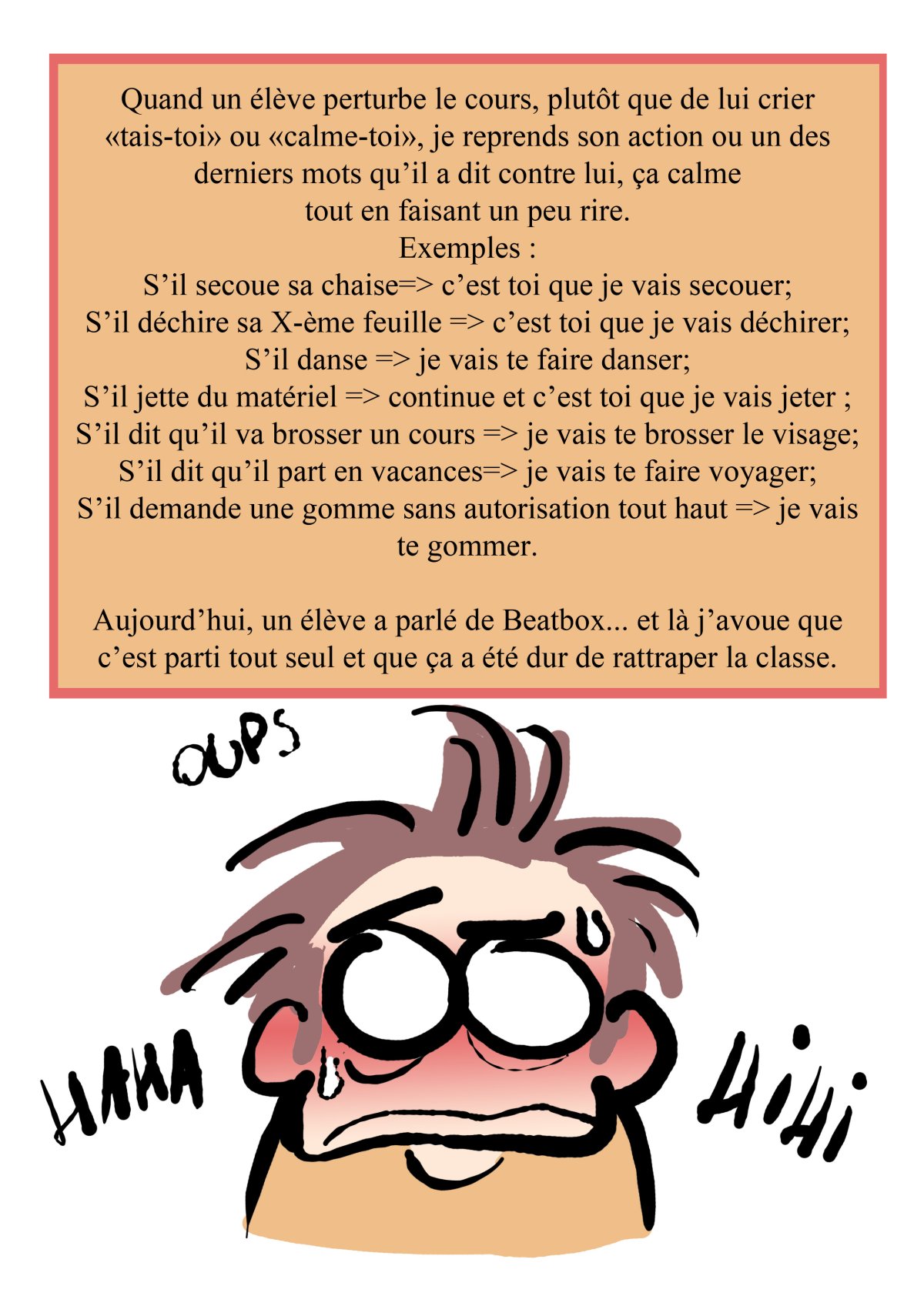 - Ma vie de prof (c'est un titre de merde, on est d'accord)- page 148