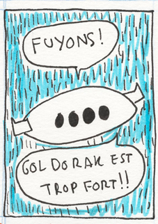 - l'attaque du cervelas radioactif aka goldorak conte les méchants- page 35