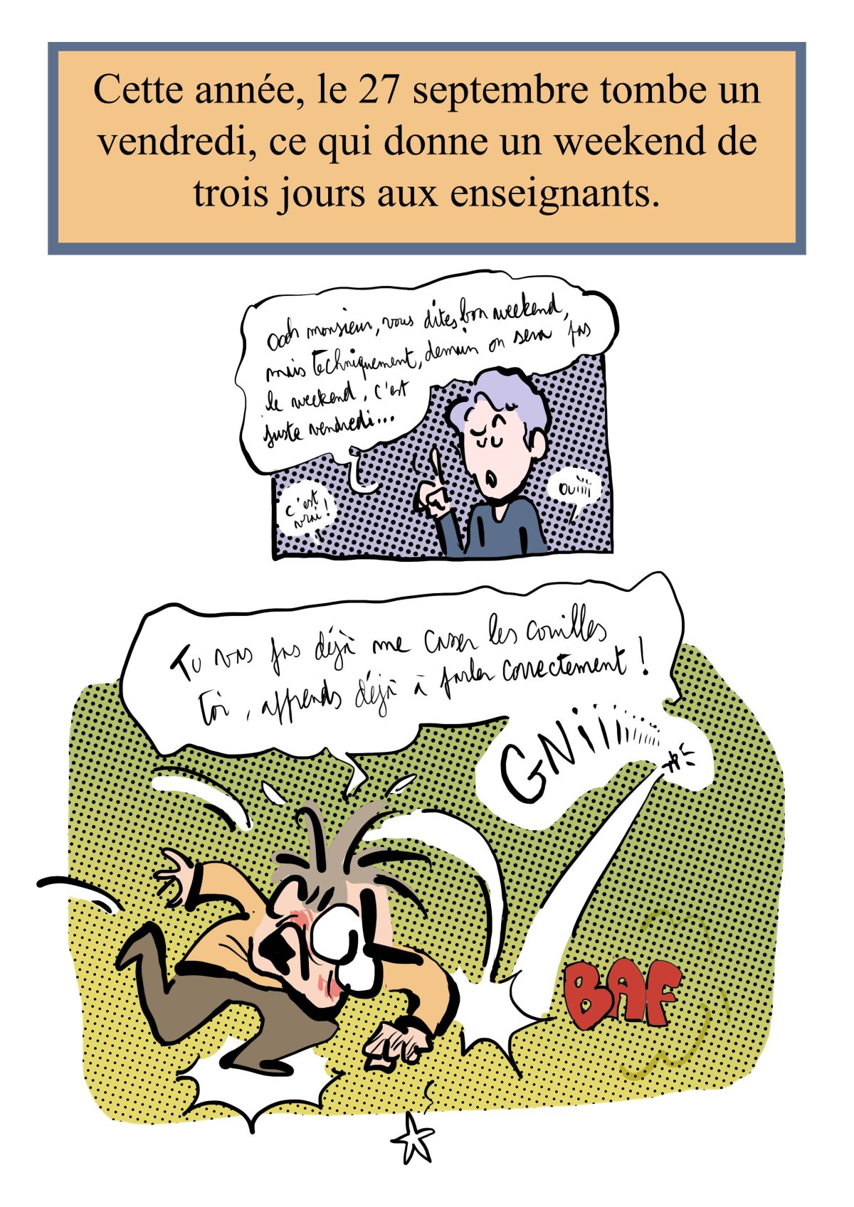 - Ma vie de prof (c'est un titre de merde, on est d'accord)- page 309