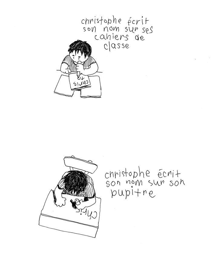 - Christophe écrit son nom- page 4