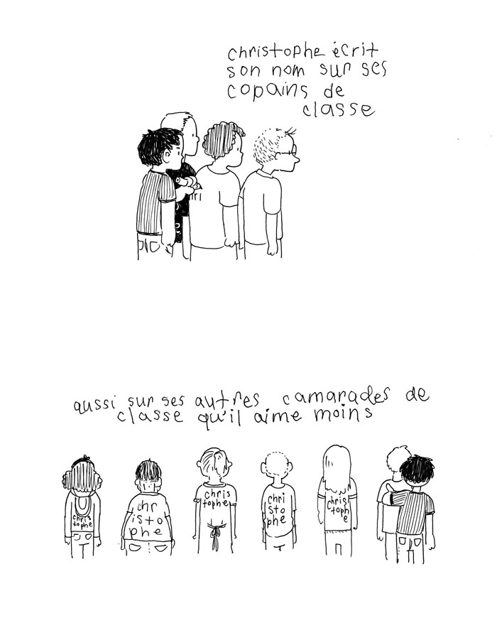 - Christophe écrit son nom- page 6