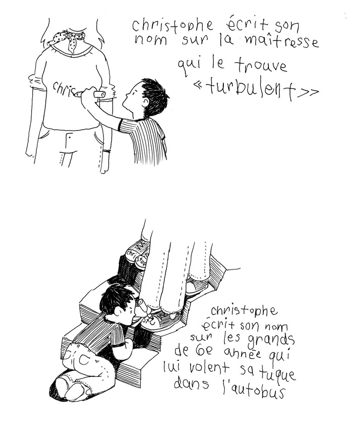 - Christophe écrit son nom- page 7