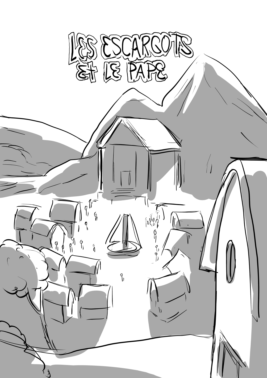 - En Double - Les Escargots et le pape.- page 1