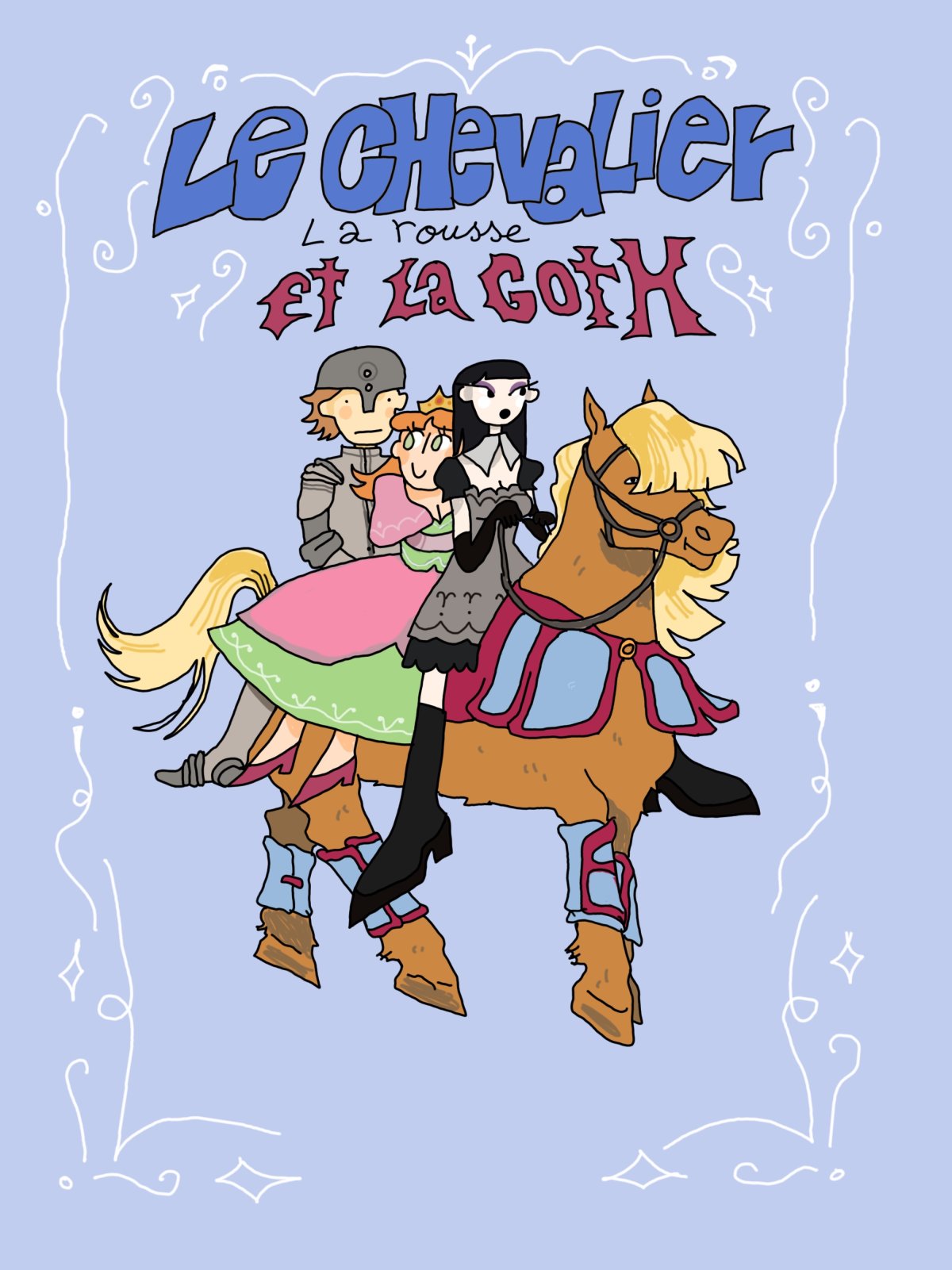 - Le chevalier la rousse et la goth- page 1