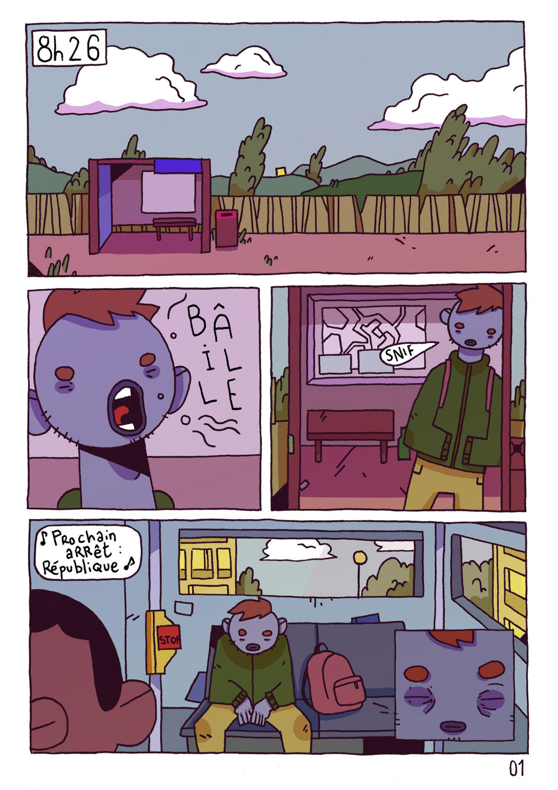 - Une Fille Dans le Bus- page 1