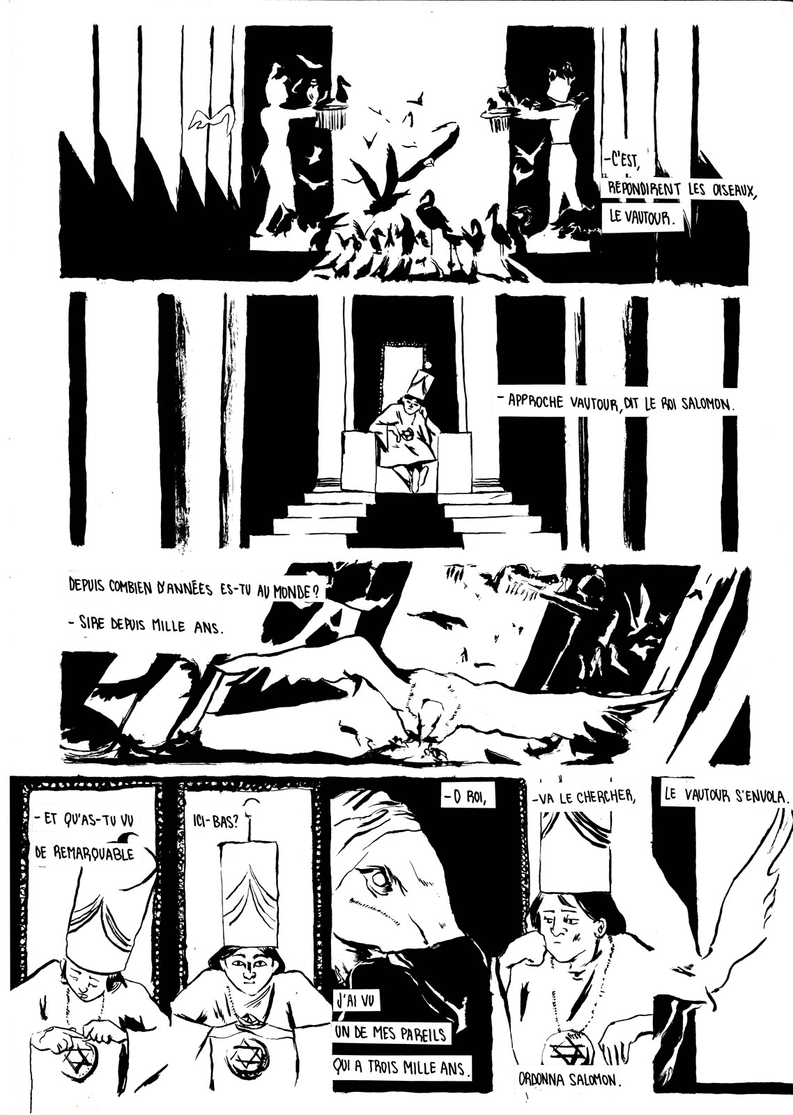 - LE ROI SALOMON ET L'OISEAU- page 3