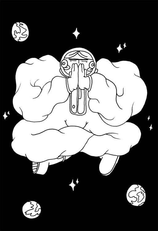  Bastien-Christophe - This is the story of Robots cleaning up a spaceship and a Guy who gets bored in space.page 12