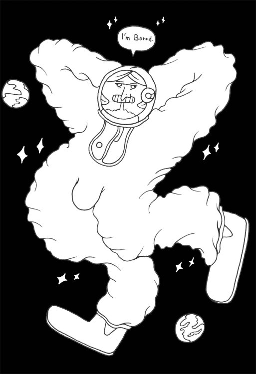  Bastien-Christophe - This is the story of Robots cleaning up a spaceship and a Guy who gets bored in space.page 22