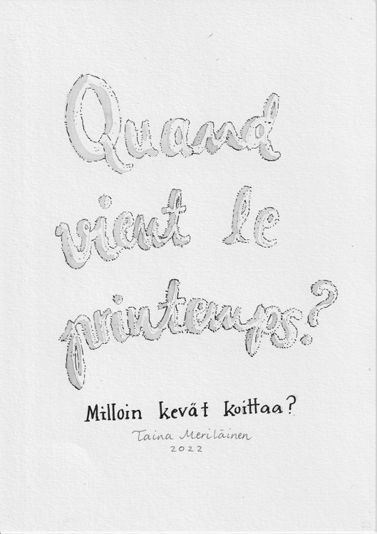 Taina Meriläinen - When will the spring arrive ?page 1